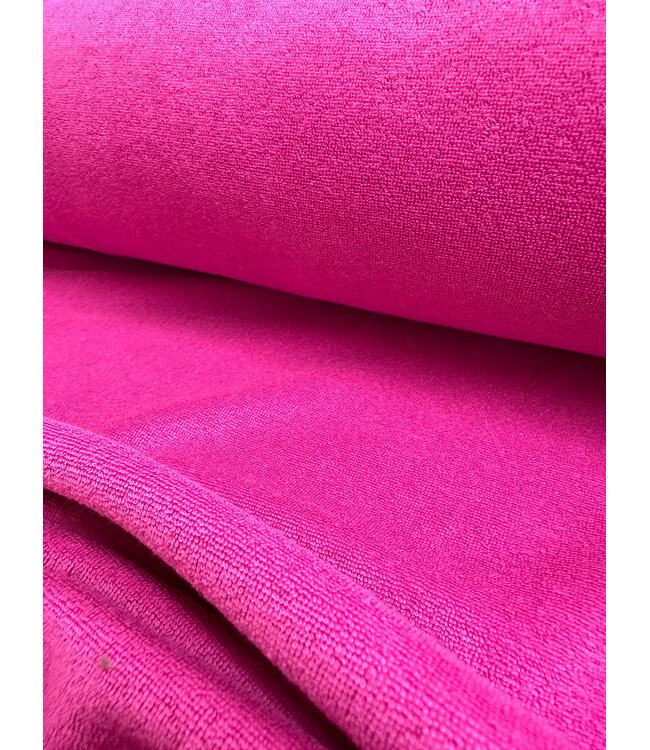 fuchsia spons - rekbare badstof