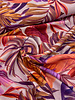 Madeline painted leaves roze - prachtige viscose linnen blend