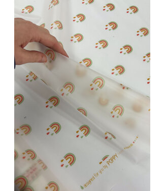 Katia fabrics rainbow drops - regenjassenstof - tafelbescherming