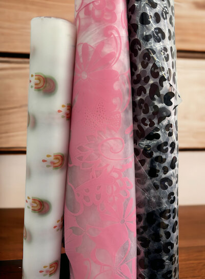 Katia fabrics rainbow drops - raincoat fabric - table protection