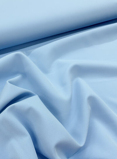 A la Ville light blue - stylish woven fabric - wrinkle-free - high quality (Italy)