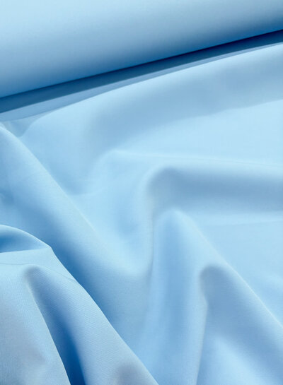 A la Ville light blue - stylish woven fabric - wrinkle-free - high quality (Italy)