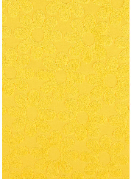 Madeline yellow flower - sponge / stretchy terry cloth