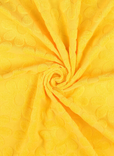 Madeline yellow flower - sponge / stretchy terry cloth