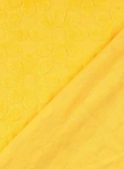 Madeline yellow flower - sponge / stretchy terry cloth