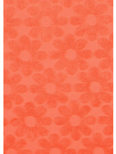 Madeline coral flower - sponge / stretchy terry cloth