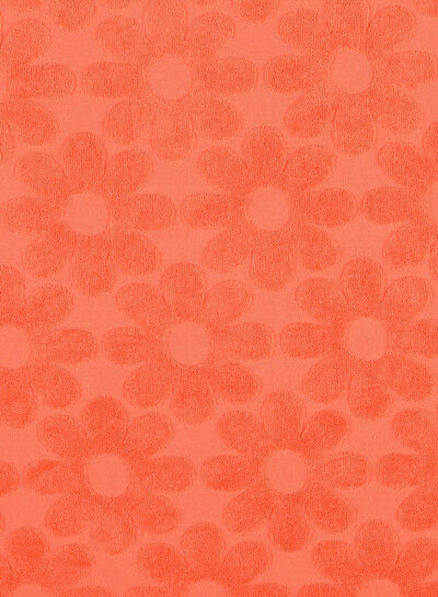 Madeline coral flower - sponge / stretchy terry cloth