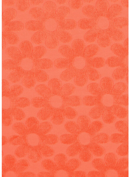 Madeline coral flower - sponge / stretchy terry cloth