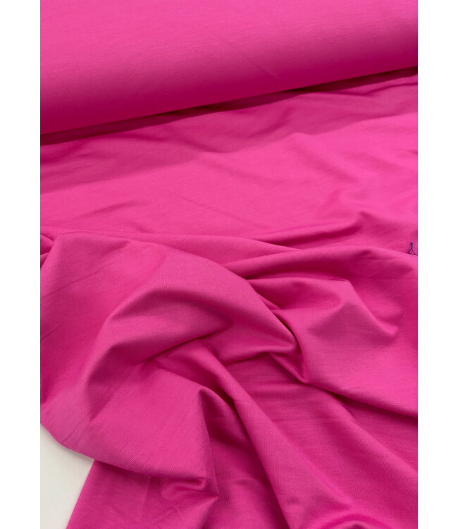 Madeline fuchsia - biologische bamboe tricot - heel soepelvallend en zacht