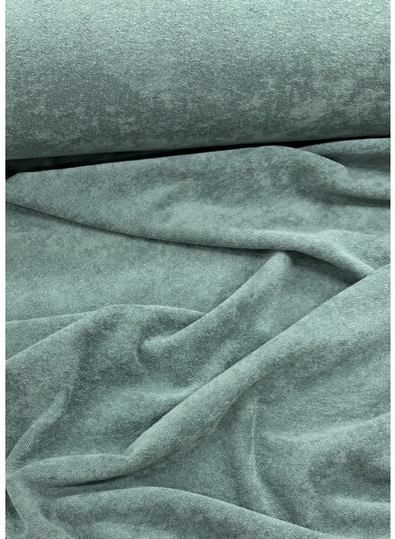 gray blue sponge / stretchy terry cloth