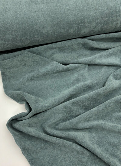 gray blue sponge / stretchy terry cloth