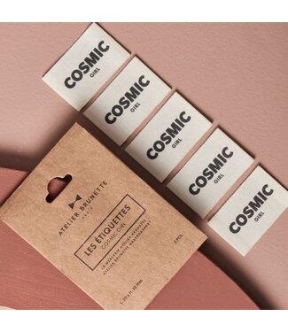 Atelier Brunette kledinglabel 5 stuks - Cosmic girl