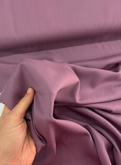 Madeline eggplant herringbone - ecovero viscose