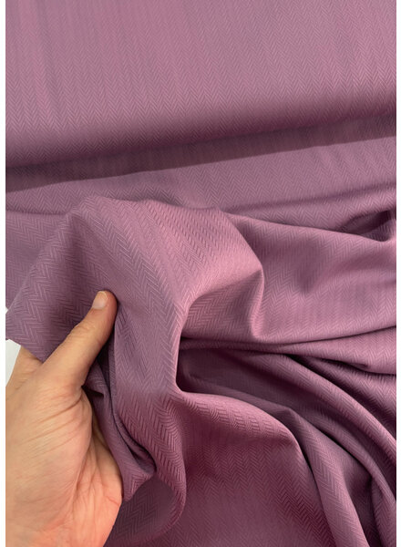 Madeline eggplant herringbone - ecovero viscose