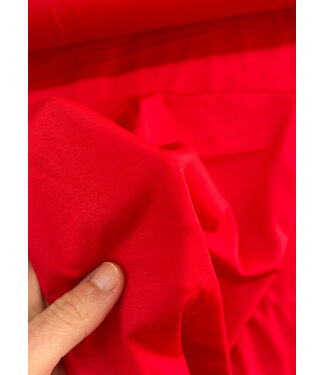 Madeline red organic bamboo jersey