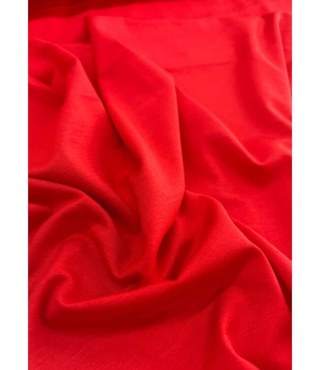 rood biologische bamboe tricot