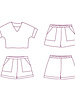 Atelier Jupe billie top & finn short - paper pattern