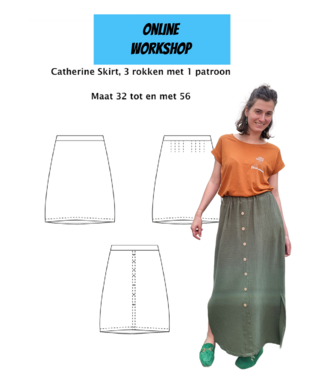 Madeline Patterns Catherine Skirt - ONLINE WORKSHOP + pattern