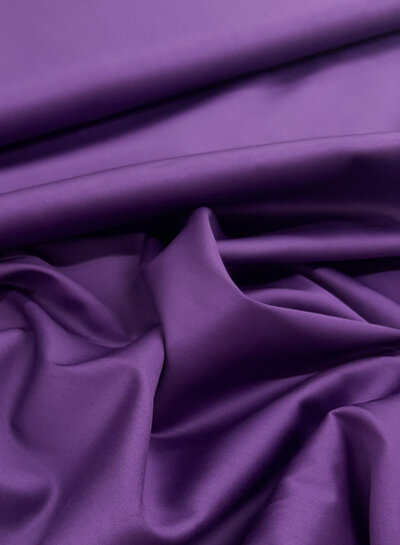 Madeline purple - smooth satin cotton