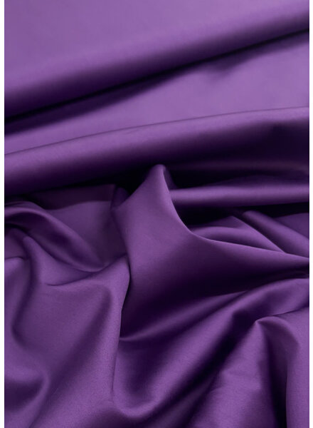 Madeline purple - smooth satin cotton