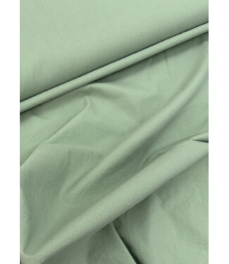 mint stonewashed / papertouch popeline katoen