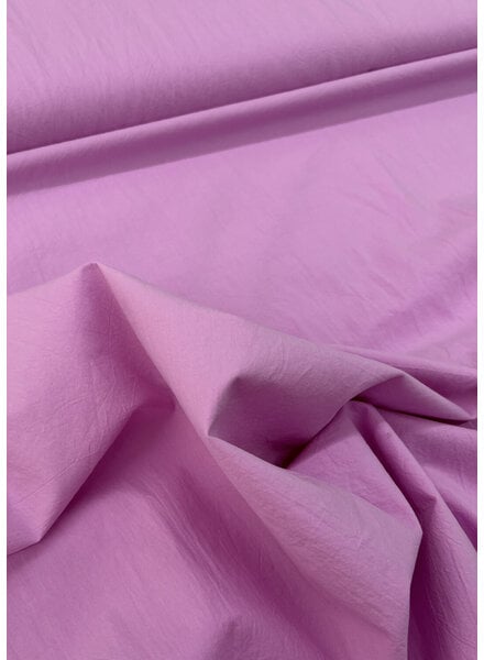 roze stonewashed / papertouch popeline katoen