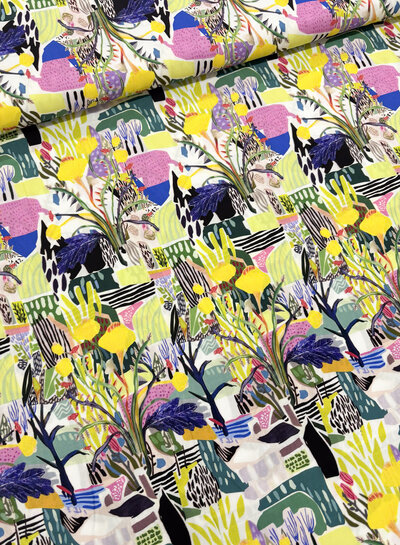 abstract landscape - viscose