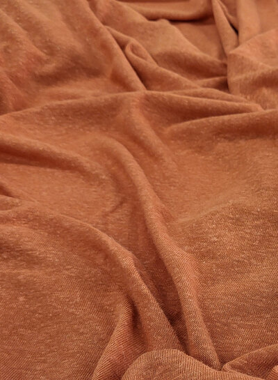 deadstock rust - beautiful Portuguese linen jersey