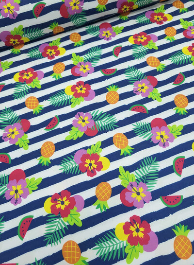 Madeline Fruit and flowers UV resistant factor 50 - swimsuit fabric - swimwear