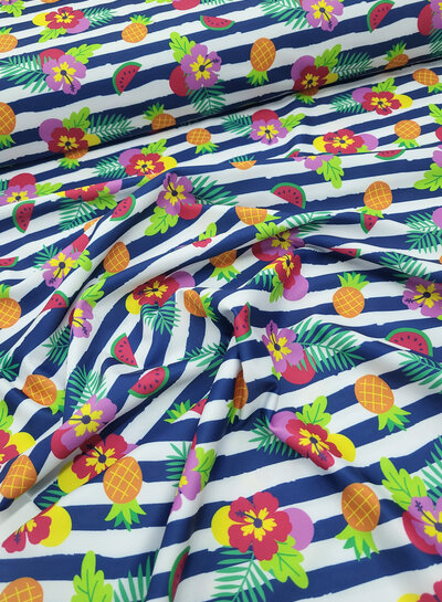 Madeline Fruit and flowers UV resistant factor 50 - swimsuit fabric - swimwear