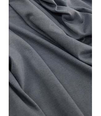 deadstock grijsblauw - prachtige Portugese linnen viscose jersey