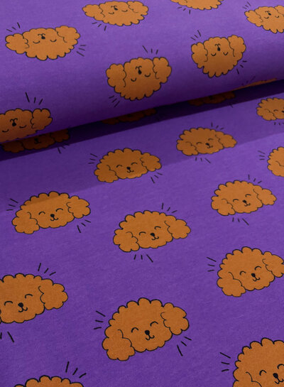 paars hondjes - soft sweater