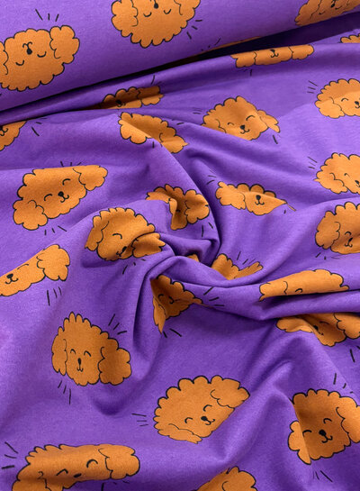 paars hondjes - soft sweater