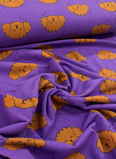 purple dogs - soft sweater