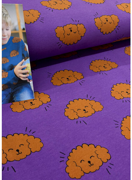 purple dogs - soft sweater