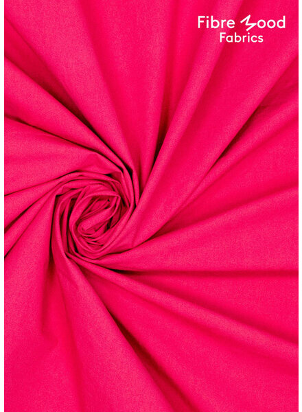 Fibremood Elvira - donker fuchsia - stonewashed poplin katoen