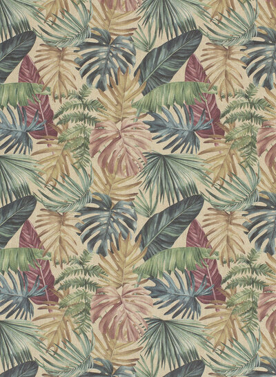 Madeline bladeren - linnen look canvas