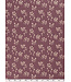 Madeline paars bloemen - linnen look canvas