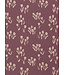 Madeline paars bloemen - linnen look canvas