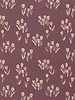 purple flowers - linen look canvas