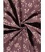Madeline paars bloemen - linnen look canvas