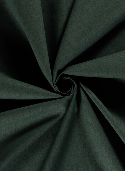 Madeline dark green - linen look canvas