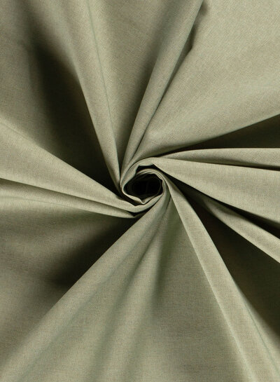 Madeline olive green - linen look canvas