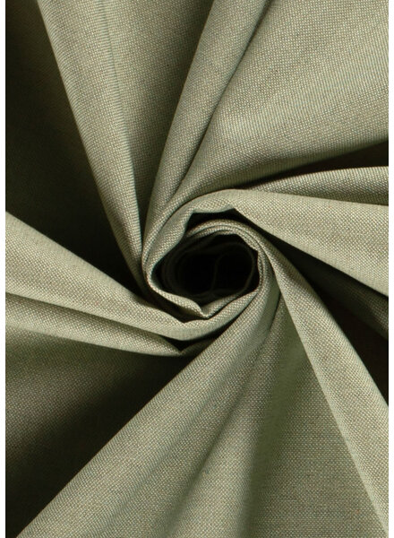 Madeline olive green - linen look canvas