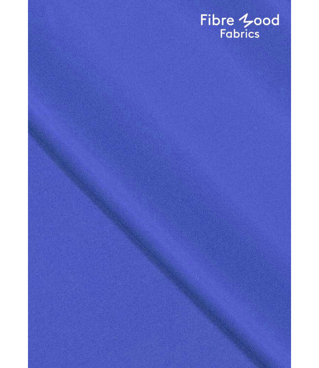 Fibremood Gedda - kobalt - viscose satijn lichte stretch