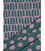 coated cotton - stripes petrol