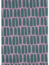 coated cotton - stripes petrol