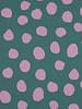 coated cotton - dots petrol