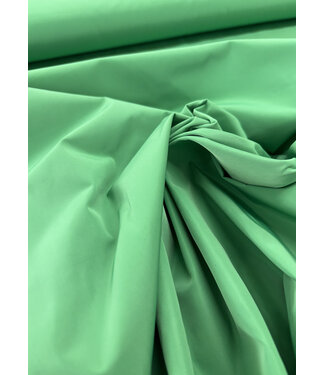 Madeline emerald trench coat fabric