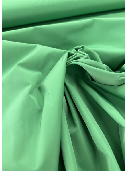 Madeline emerald trench coat fabric